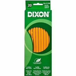 DIXON Certified Non-Toxic No. 2. 20 Count Pencils
